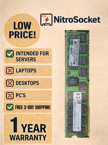 HPE 815100-B21 850881-001 32-GB (1 x 32GB) Dual Rank x4 DDR4-2666| 0 HRS | NEW HPE 815100-B21 850881-001 32-GB (1 x 32GB) Dual Rank x4 DDR4-2666| 0 HRS | NEW