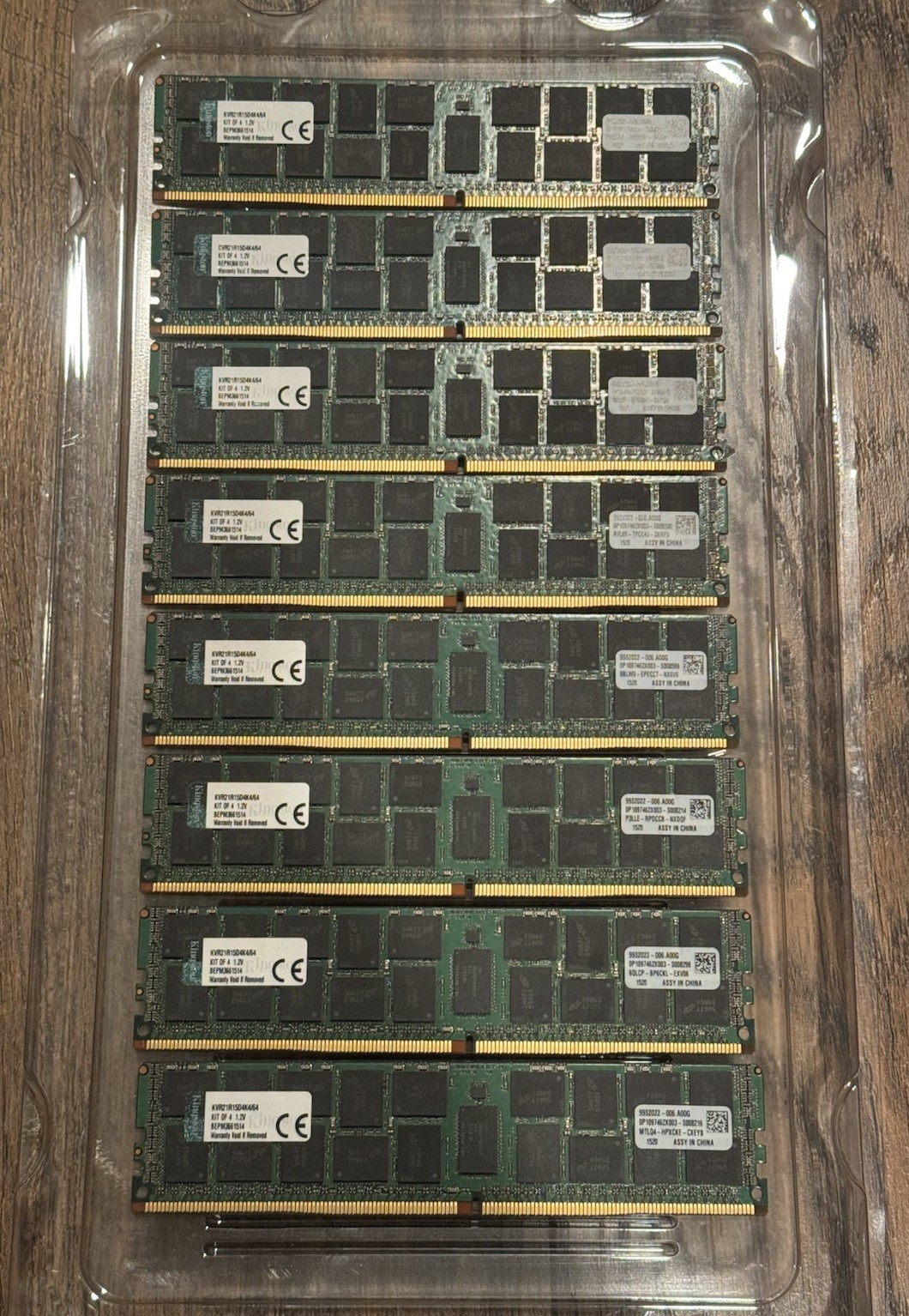✅ 128GB (8X16GB) Kingston KVR21R15D4K4/64, DDR4-2133MHz RDIMM CL15 Server Memory