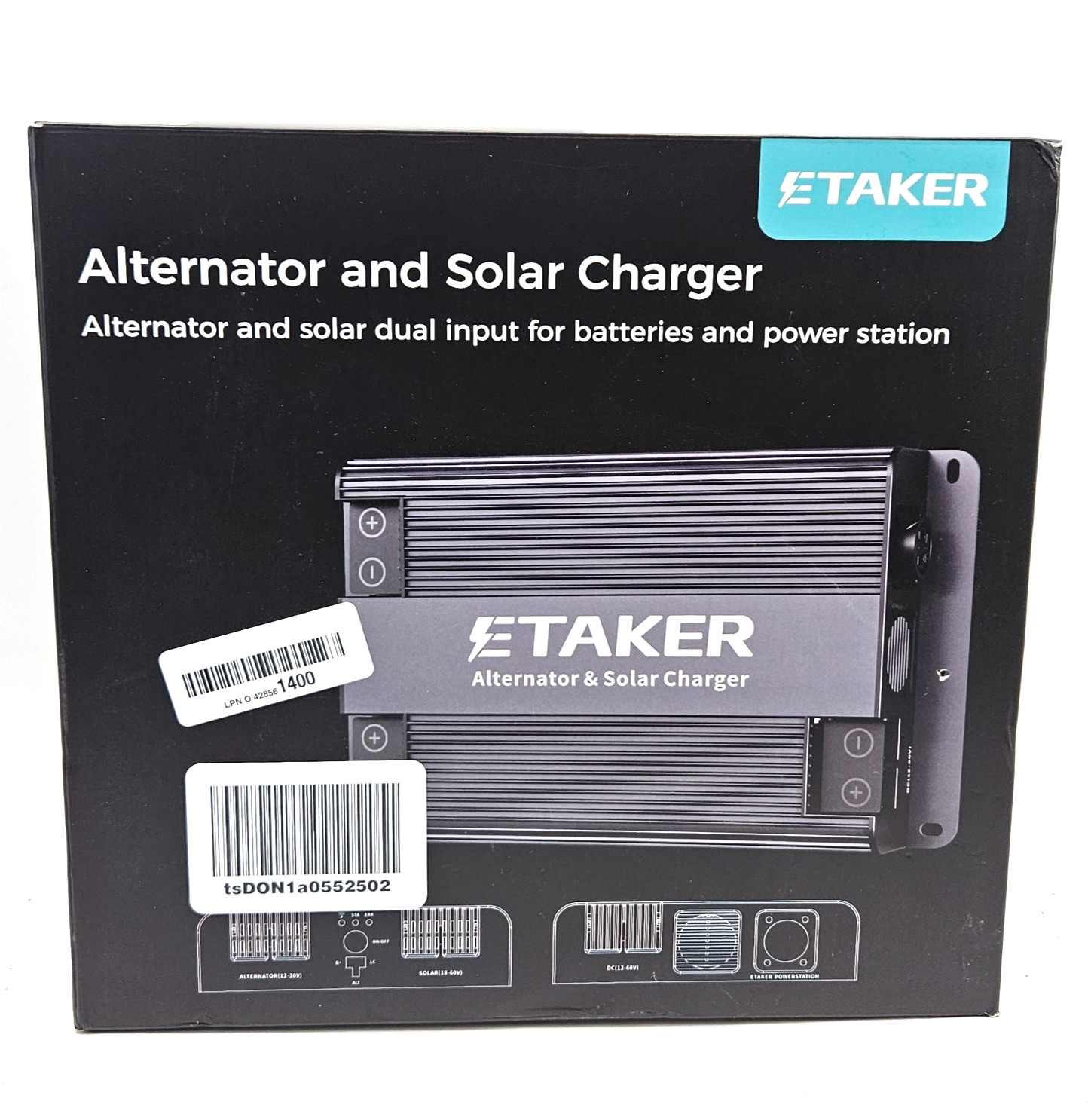 ETAKER F1000 Pro-1000W Dual-Input DC-DC Charger for Portable Power Stations SUV ETAKER F1000 Pro-1000W Dual-Input DC-DC Charger for Portable Power Stations SUV
