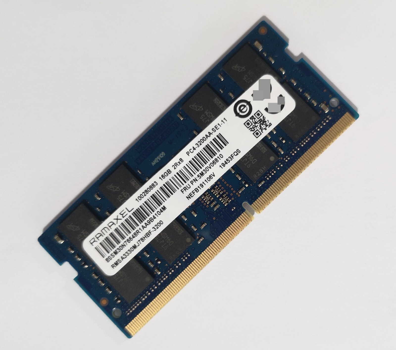 LENOVO RAMAXEL 16GB DDR4 3200 Laptop SODIMM RAM 2Rx8 PC4-25600 260pin LENOVO RAMAXEL 16GB DDR4 3200 Laptop SODIMM RAM 2Rx8 PC4-25600 260pin