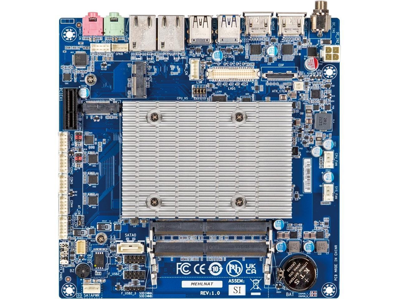 Gigabyte Technology 9MEHLJATMRSI10D iTXL 6412A Thin Mini ITX Embedded