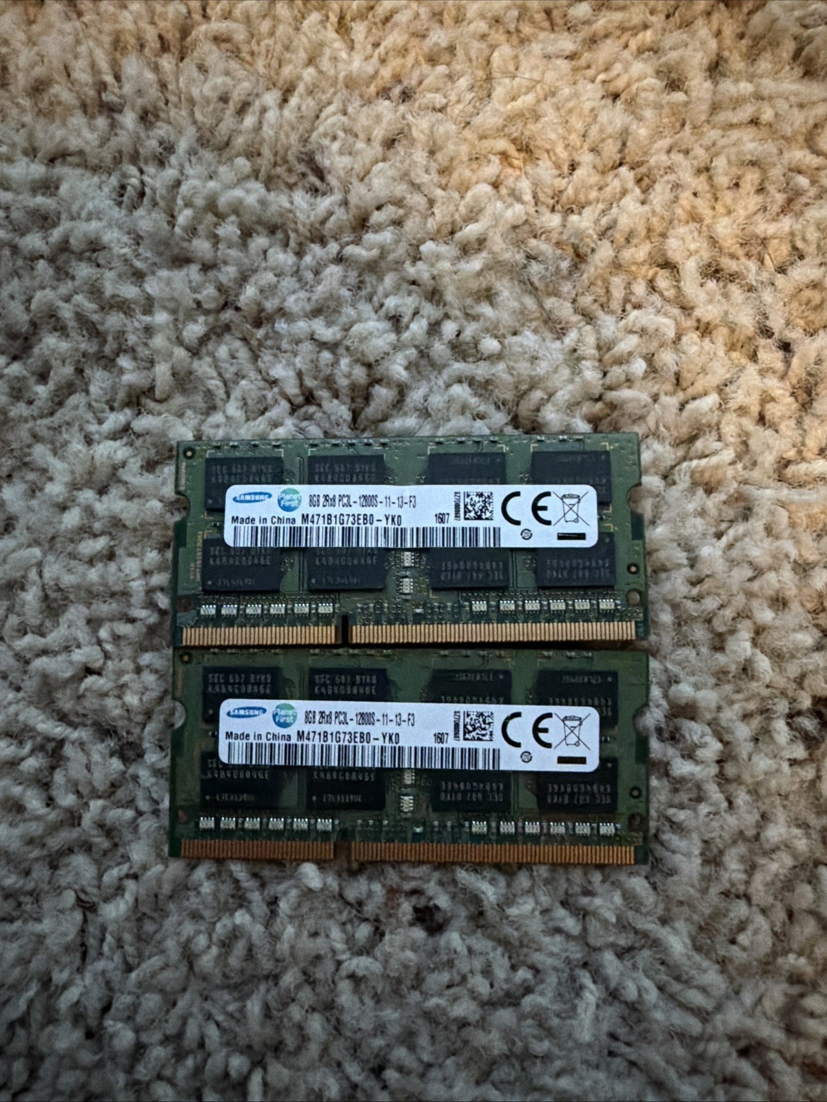 2x Samsung 8GB DDR3L 1600MHz PC3L-12800S SO-DIMM RAM (2x8GB) 2x Samsung 8GB DDR3L 1600MHz PC3L-12800S SO-DIMM RAM (2x8GB)