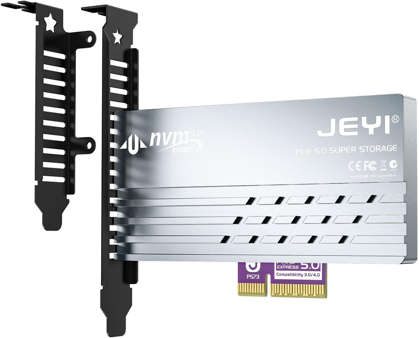 Pcie 5.0 4X to M.2 Nvme Adapter Card, Gen 5 128Gbps, Heatsink Pcie 5.0 4X to M.2 Nvme Adapter Card, Gen 5 128Gbps, Heatsink