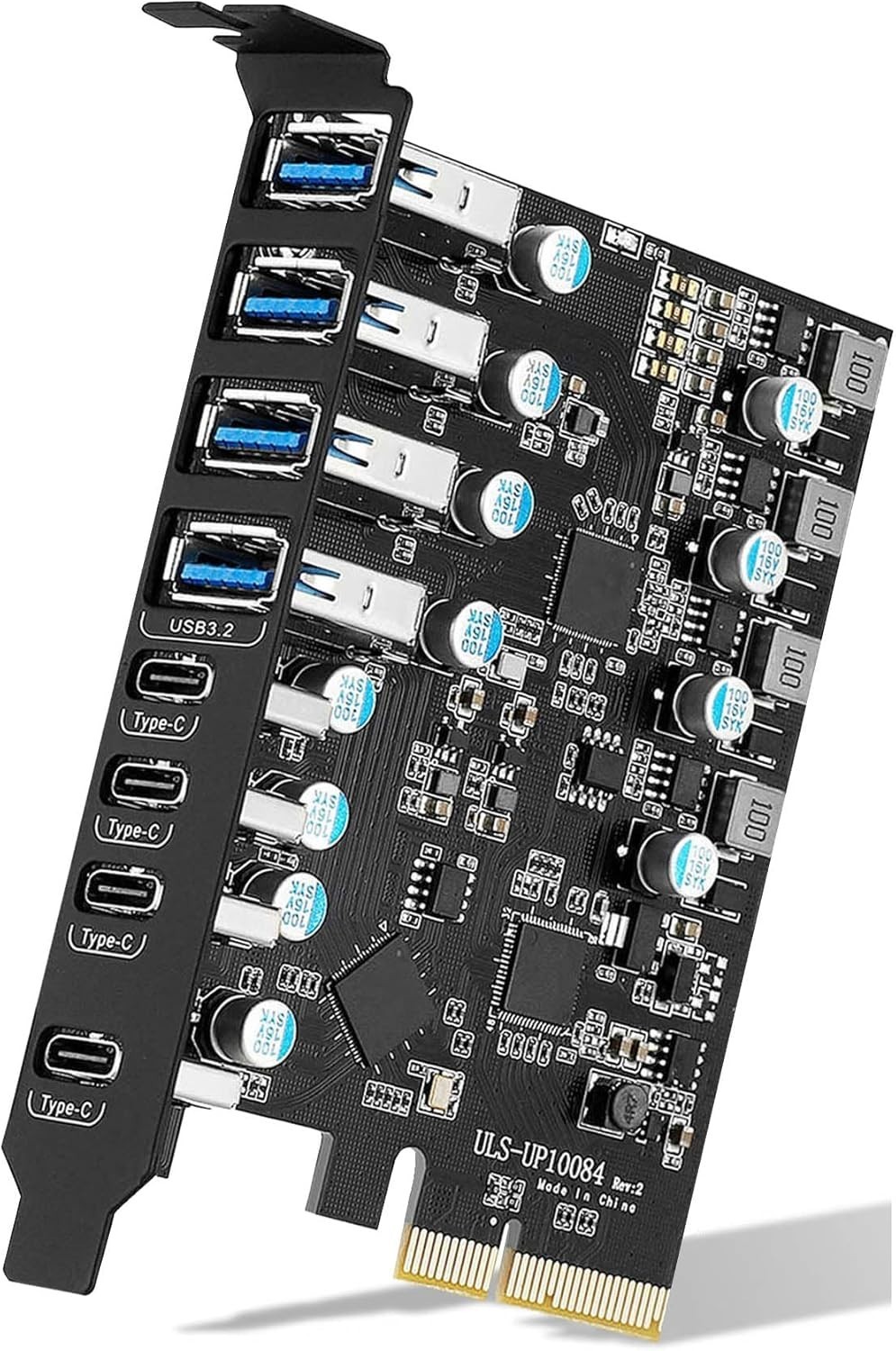 PCIe USB 3.2/3.1 Gen 2 Card 8 Ports Type-A USB C PCIe Card 10Gbps