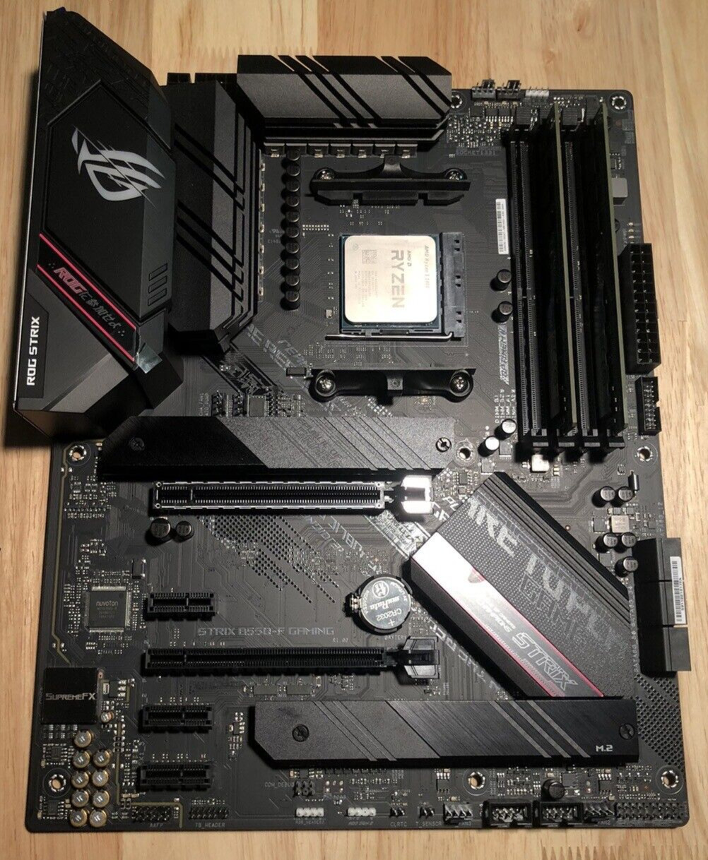CPU+Motherboard+RAM Combo: ASUS ROG STRIX B550-F GAMING + Ryzen 5 5600 + 8GB