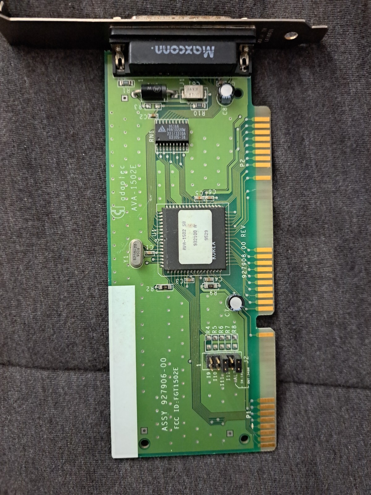 Maxconn Adaptec AVA-1502E 16-bit ISA 25-pin SCSI Controller Card 927907-00 Maxconn Adaptec AVA-1502E 16-bit ISA 25-pin SCSI Controller Card 927907-00