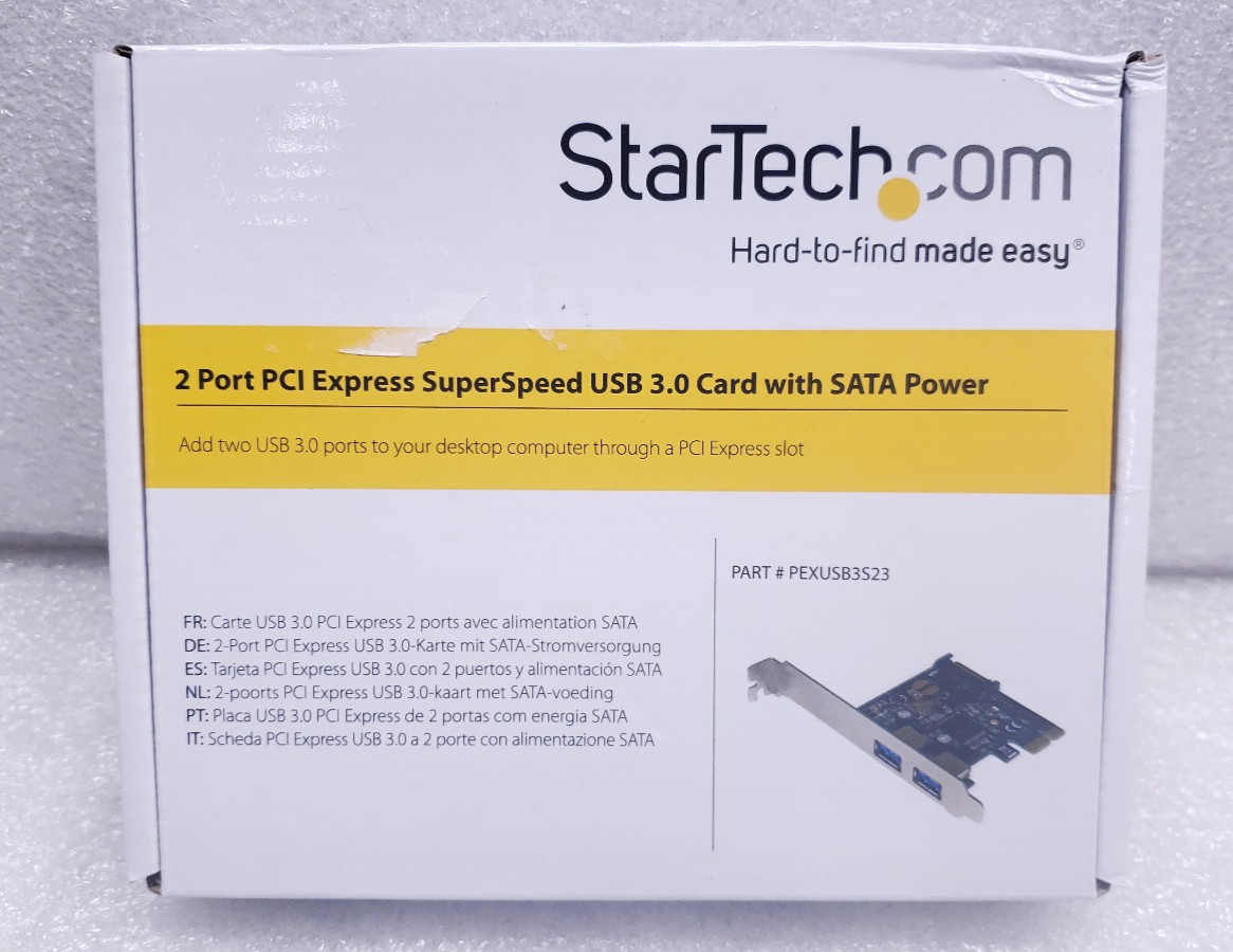 StarTech.com 2 Port PCI Express PCIe SuperSpeed USB 3.0 Controller Card #99 StarTech.com 2 Port PCI Express PCIe SuperSpeed USB 3.0 Controller Card #99