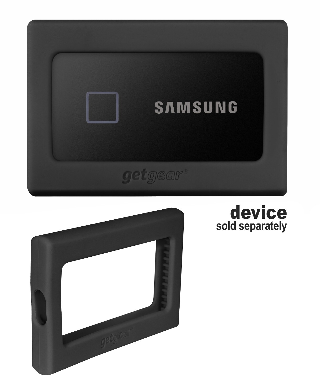 Silicone Bumper for Samsung T7, T7 Touch Portable SSD - 1TB, 2TB, 500GB, USB 3.2 Silicone Bumper for Samsung T7, T7 Touch Portable SSD - 1TB, 2TB, 500GB, USB 3.2