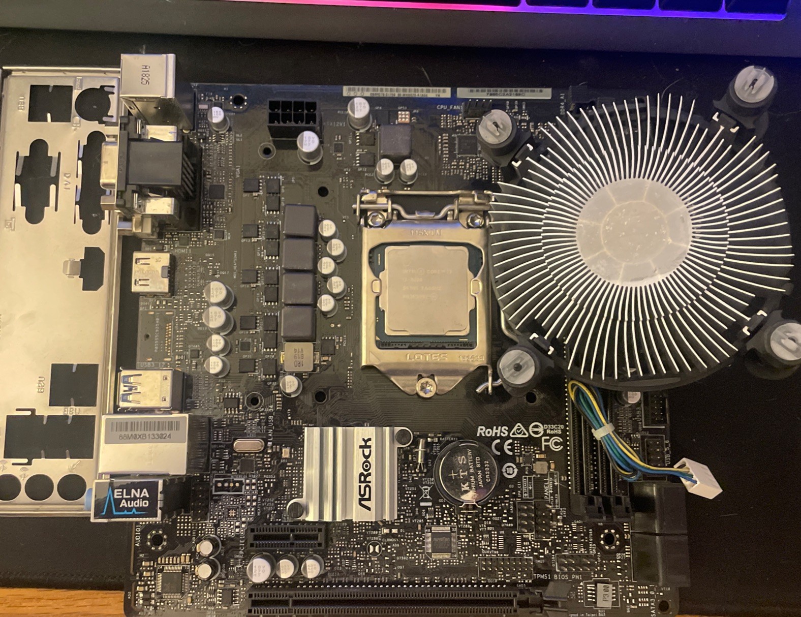 ASRock H310M-HDV Motherboard with i3-8100 CPU