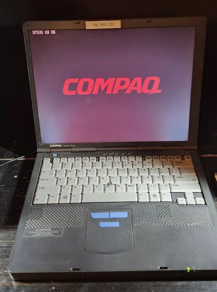 VINTAGE Compaq Armada M700 Laptop Intel Pentium III READ DESCRIPTION Linux