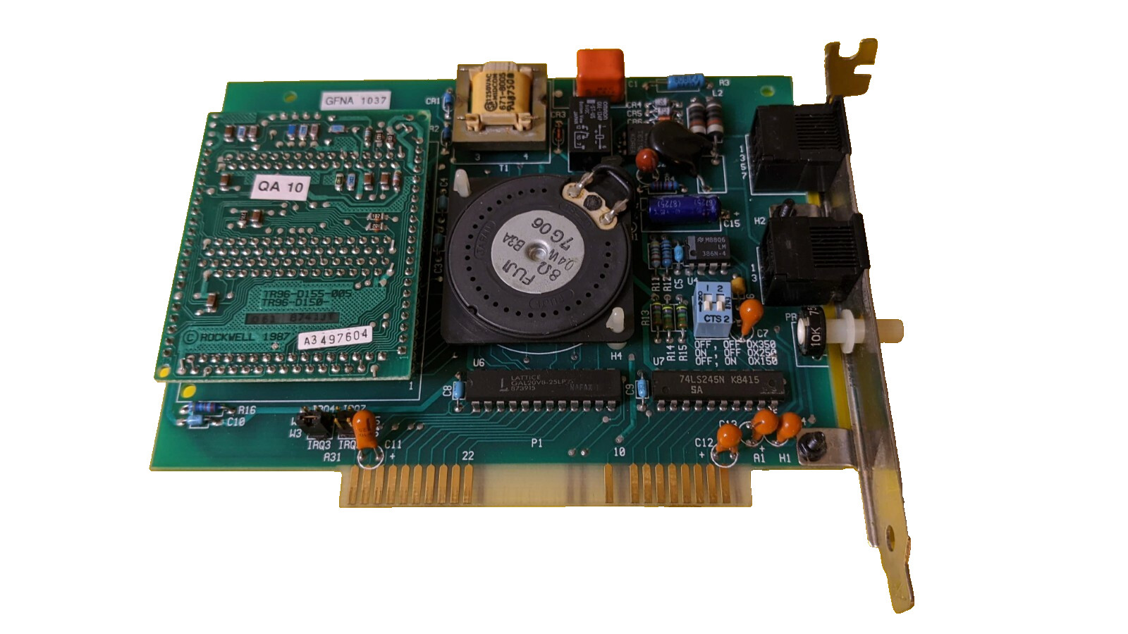 Vintage 1988 GAMMALINK GAMMAFAX 1711-004 Fax Board Card Vintage 1988 GAMMALINK GAMMAFAX 1711-004 Fax Board Card