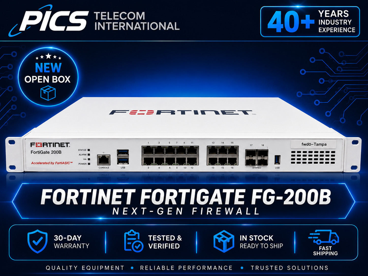 Fortinet FortiGate FG-200B Next Gen Firewall Factory Sealed New in Box Fortinet FortiGate FG-200B Next Gen Firewall Factory Sealed New in Box