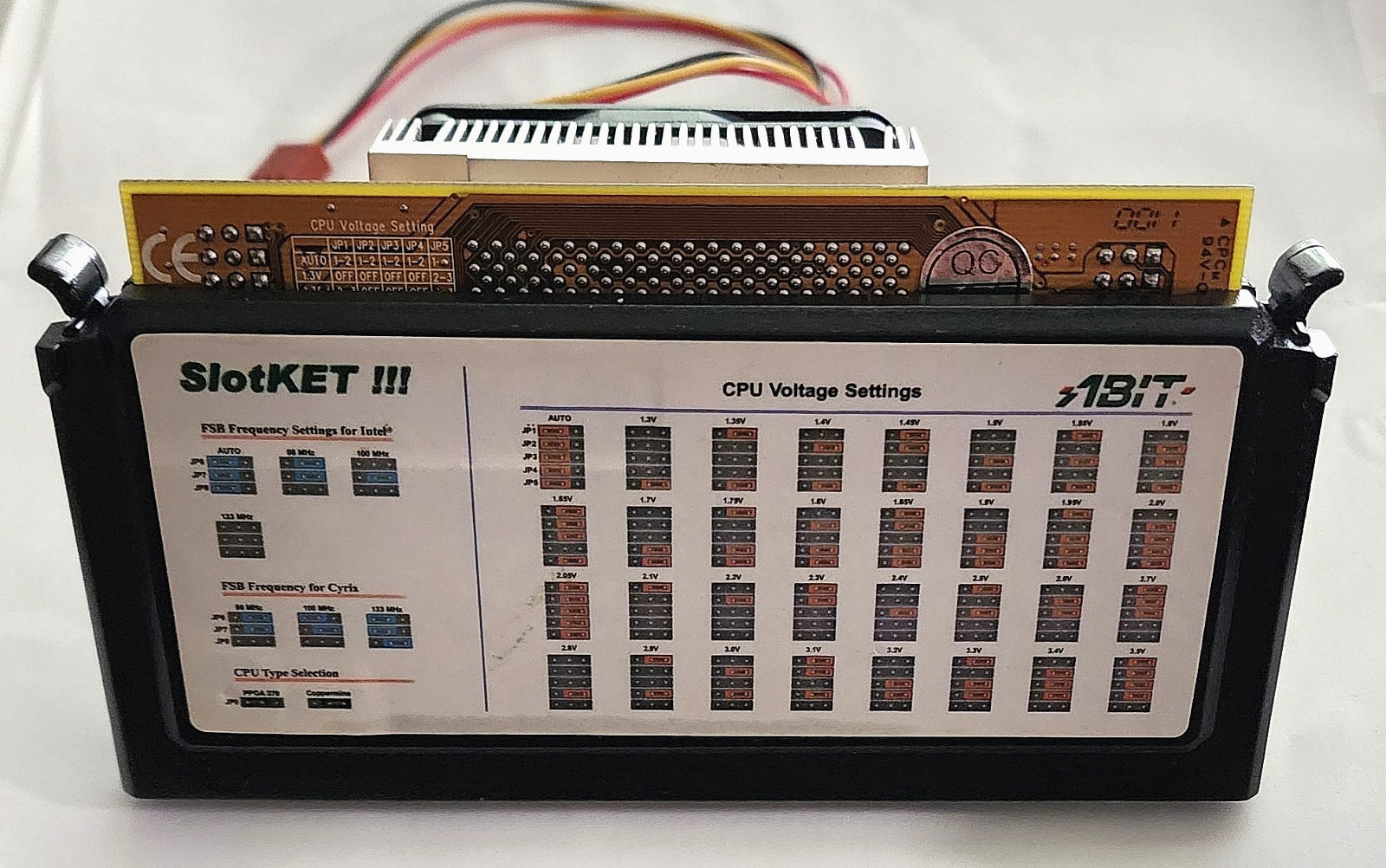 ONE of PAIR Abit SlotKET FC 370 V1.1 Intel PGA 370 to Slot 1 Adapter TESTED ONE of PAIR Abit SlotKET FC 370 V1.1 Intel PGA 370 to Slot 1 Adapter TESTED