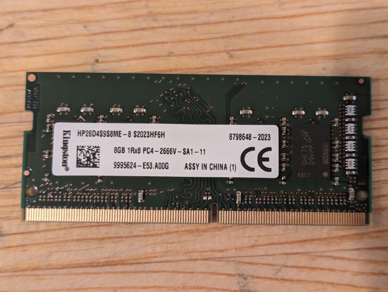 Kingston 8GB RAM PC4-21300 2666MHZ Laptop RAM 260-PIN Memory