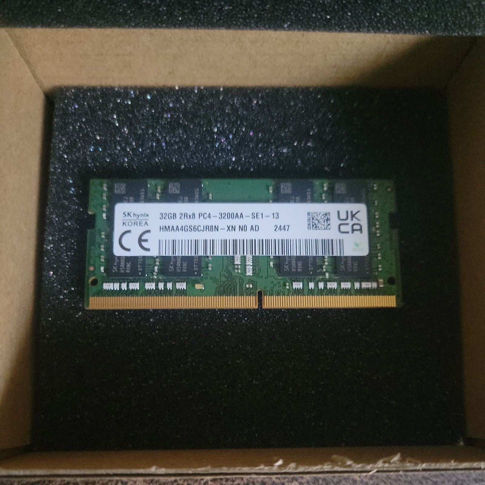 SK Hynix 32GB 2Rx8 DDR4-3200 Laptop RAM SODIMM Brand New in Box SK Hynix 32GB 2Rx8 DDR4-3200 Laptop RAM SODIMM Brand New in Box
