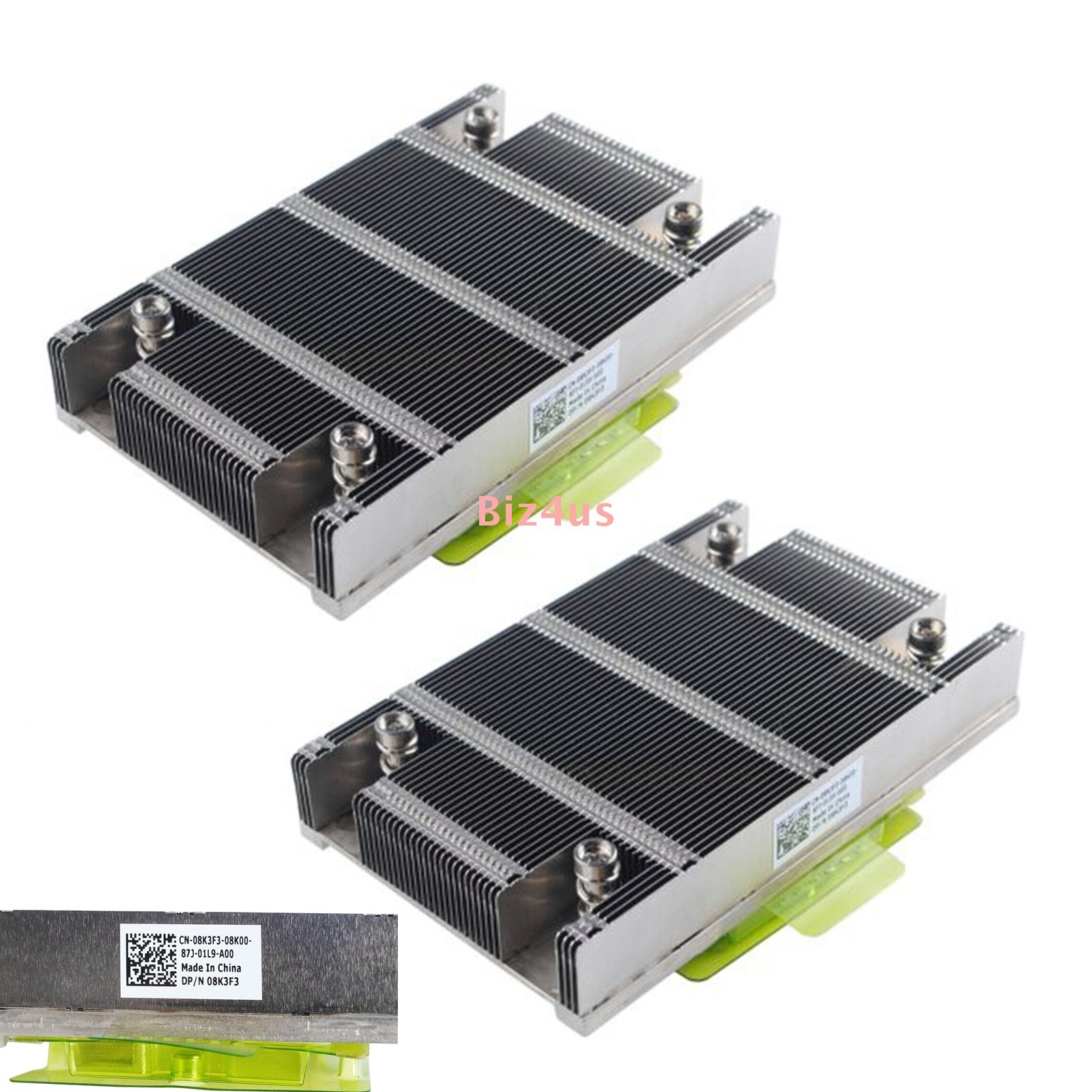 2pcs New For Dell Poweredge R730 R730XD Low Profile CPU Heatsink 08K3F3 8K3F3 2pcs New For Dell Poweredge R730 R730XD Low Profile CPU Heatsink 08K3F3 8K3F3