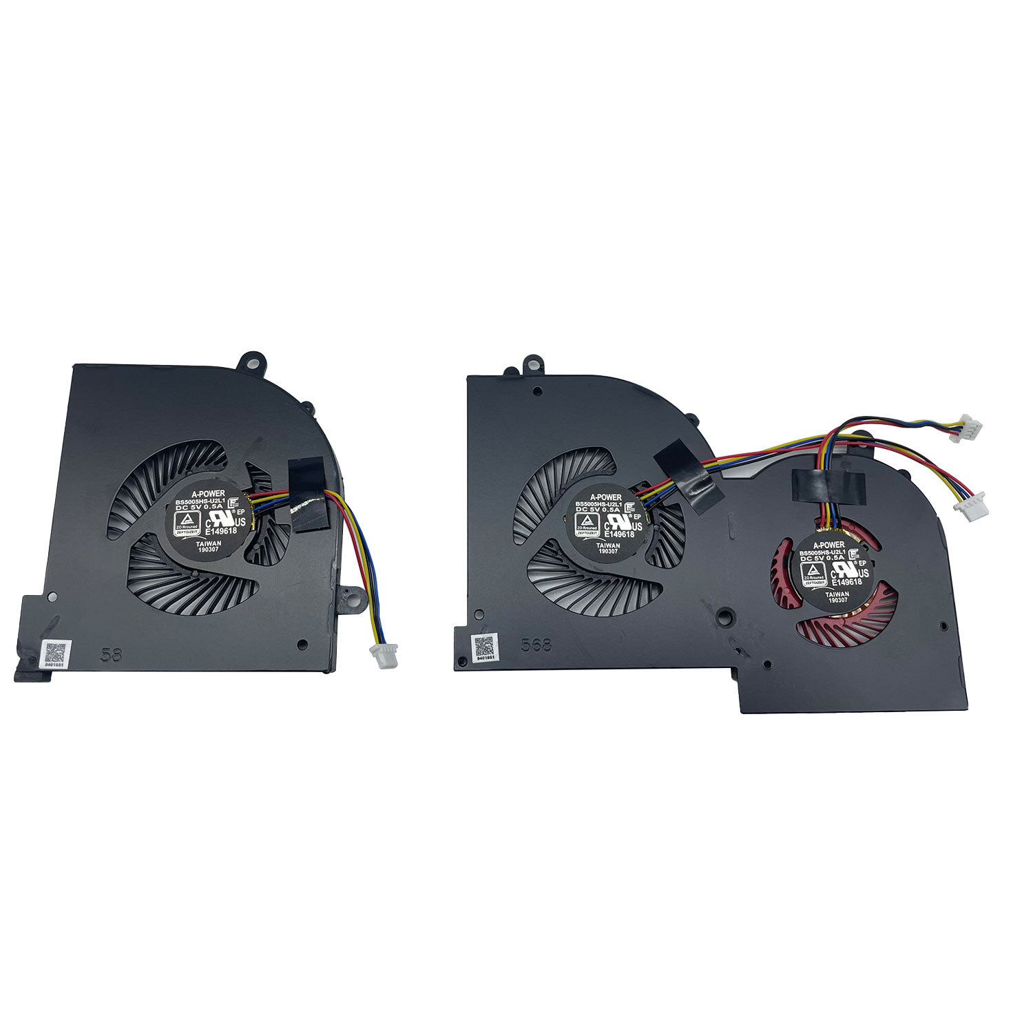 For MSI GS65 Stealth 8SE 8SF 8SG Thin 8RE 8RF GS65VR MS-16Q2 GPU & CPU Fan For MSI GS65 Stealth 8SE 8SF 8SG Thin 8RE 8RF GS65VR MS-16Q2 GPU & CPU Fan