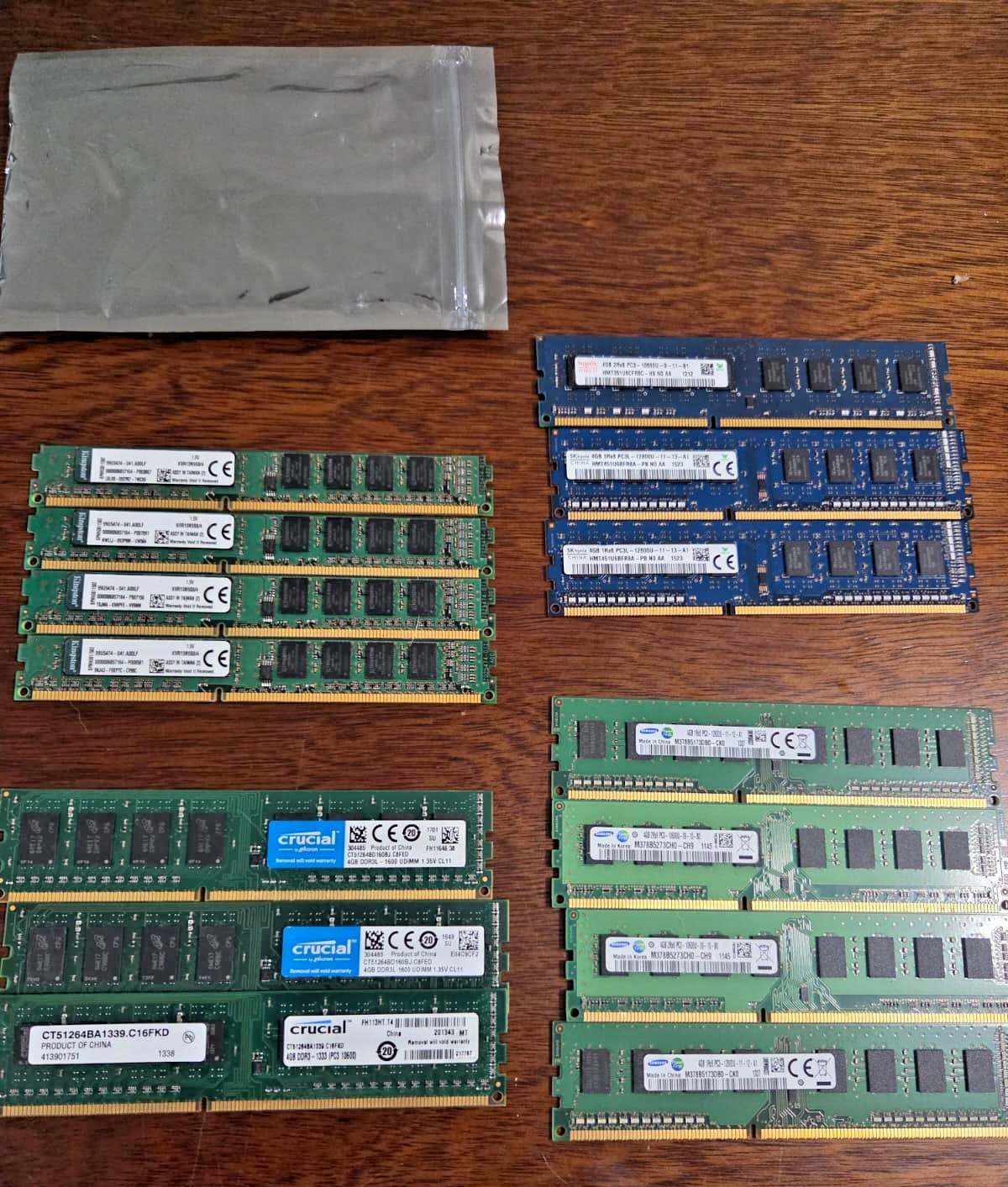 56GB Total Bulk Lot (14x 4GB) DDR3 / DDR3L Desktop RAM Memory Mix Tested Samsung 56GB Total Bulk Lot (14x 4GB) DDR3 / DDR3L Desktop RAM Memory Mix Tested Samsung