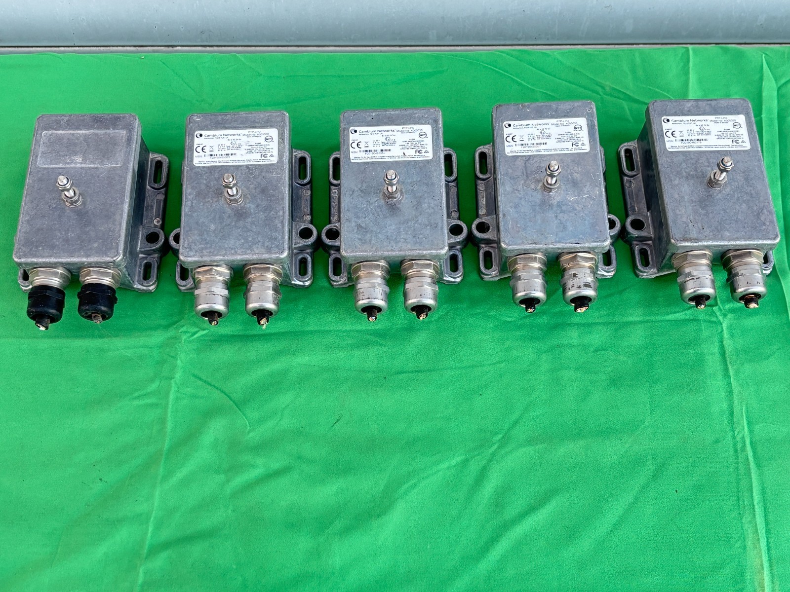 FIVE USED Cambium Networks Lightning Protection Units. PTP-LPU  A005030