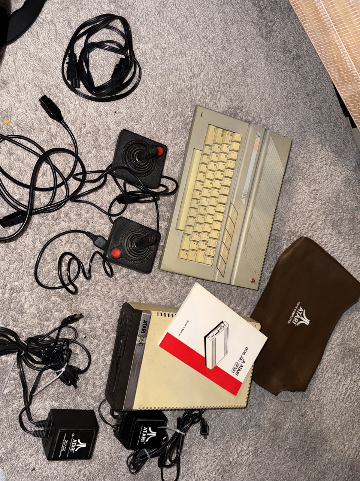 Vintage Atari 130XE Computer Atari 1050 Joy Sticks Power Converters Untested Vintage Atari 130XE Computer Atari 1050 Joy Sticks Power Converters Untested