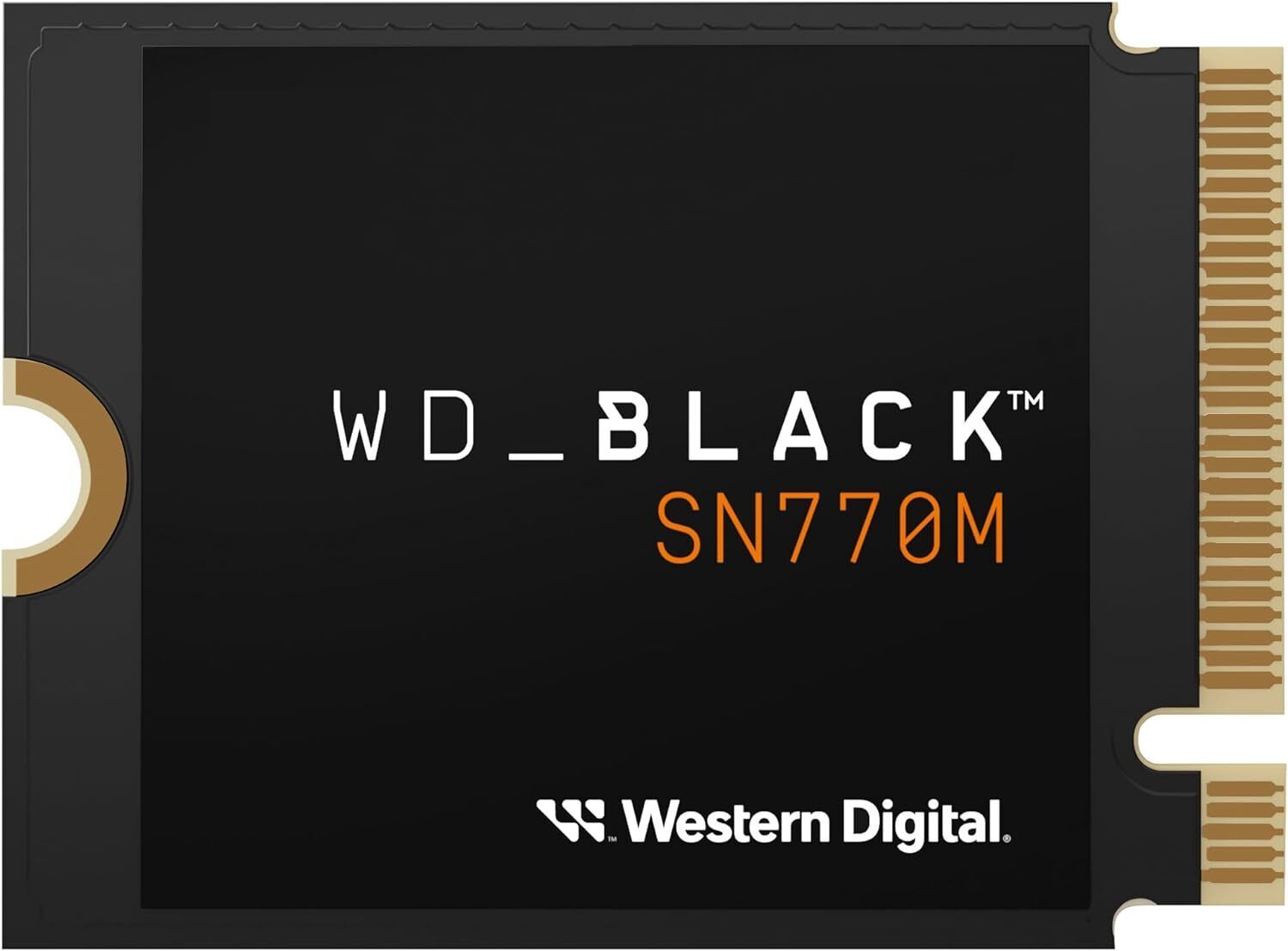 WD_BLACK 500GB SN770M M.2 2230 NVMe SSD for Handheld Gaming 500GB, Black 