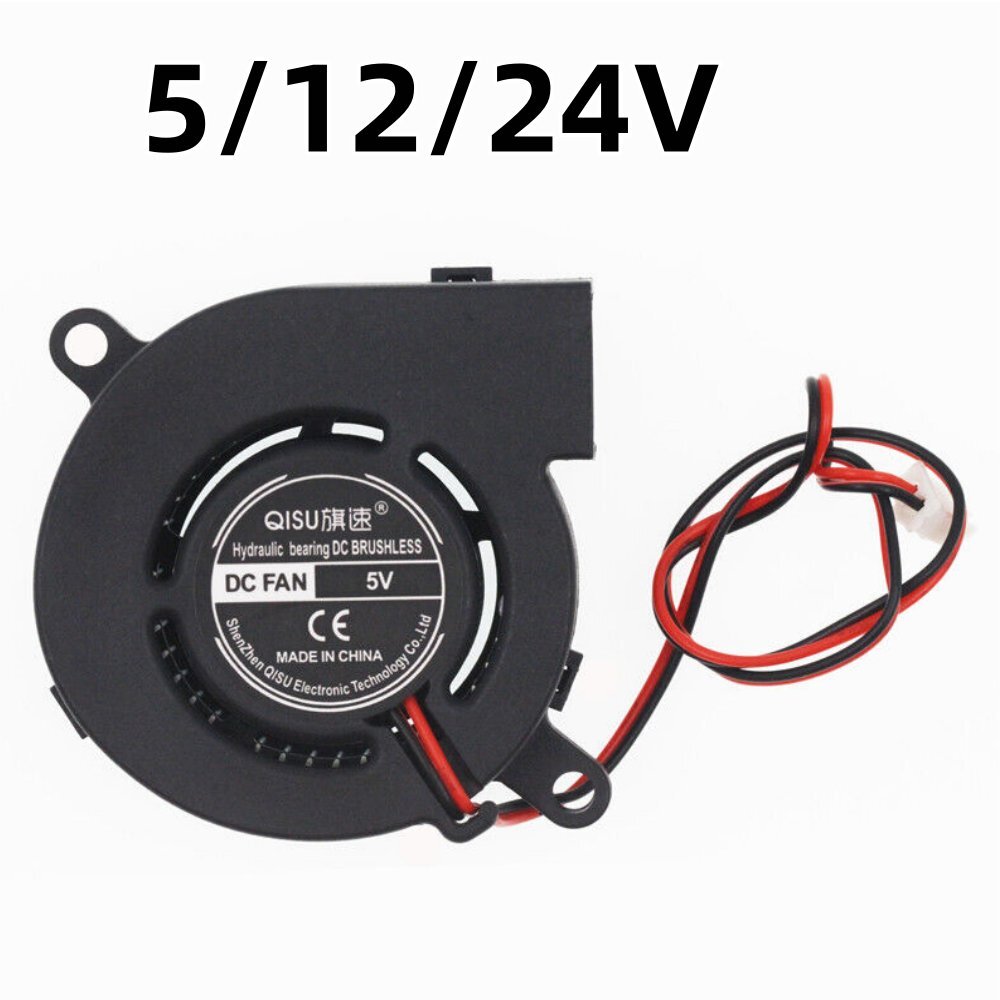 3000-6000RPM 6025 Radial Turbo Blower Fan Mini Brushless Cooling Fan DC 5/12/24V 3000-6000RPM 6025 Radial Turbo Blower Fan Mini Brushless Cooling Fan DC 5/12/24V