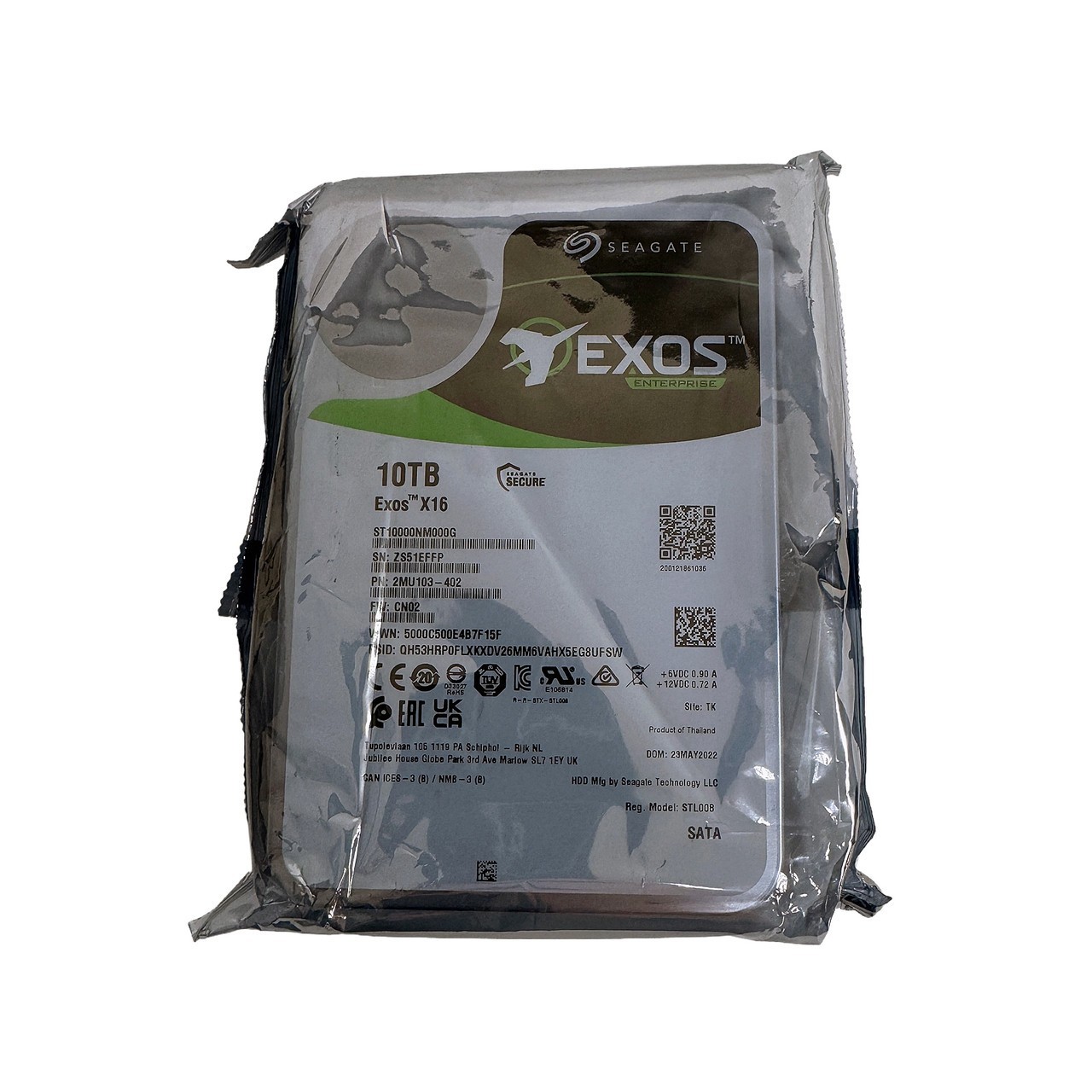SEAGATE ST10000NM000G EXOS X16 10TB 7.2K 6G SATA 3.5 SEAGATE ST10000NM000G EXOS X16 10TB 7.2K 6G SATA 3.5