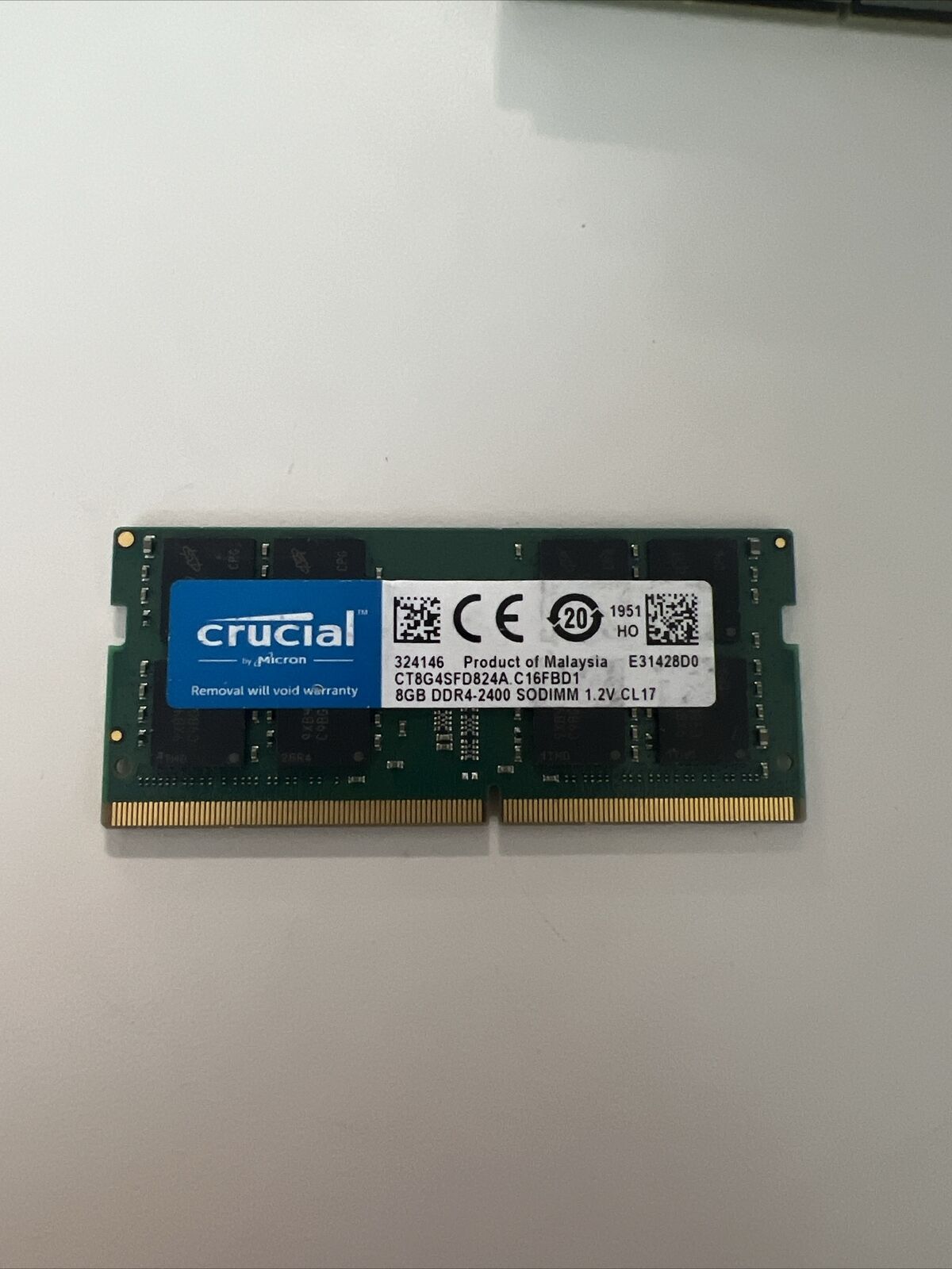 (8) Crucial 8GB DDR4-2400 PC4-19200 Sodimm Laptop Memory Ram- Fast Shipping