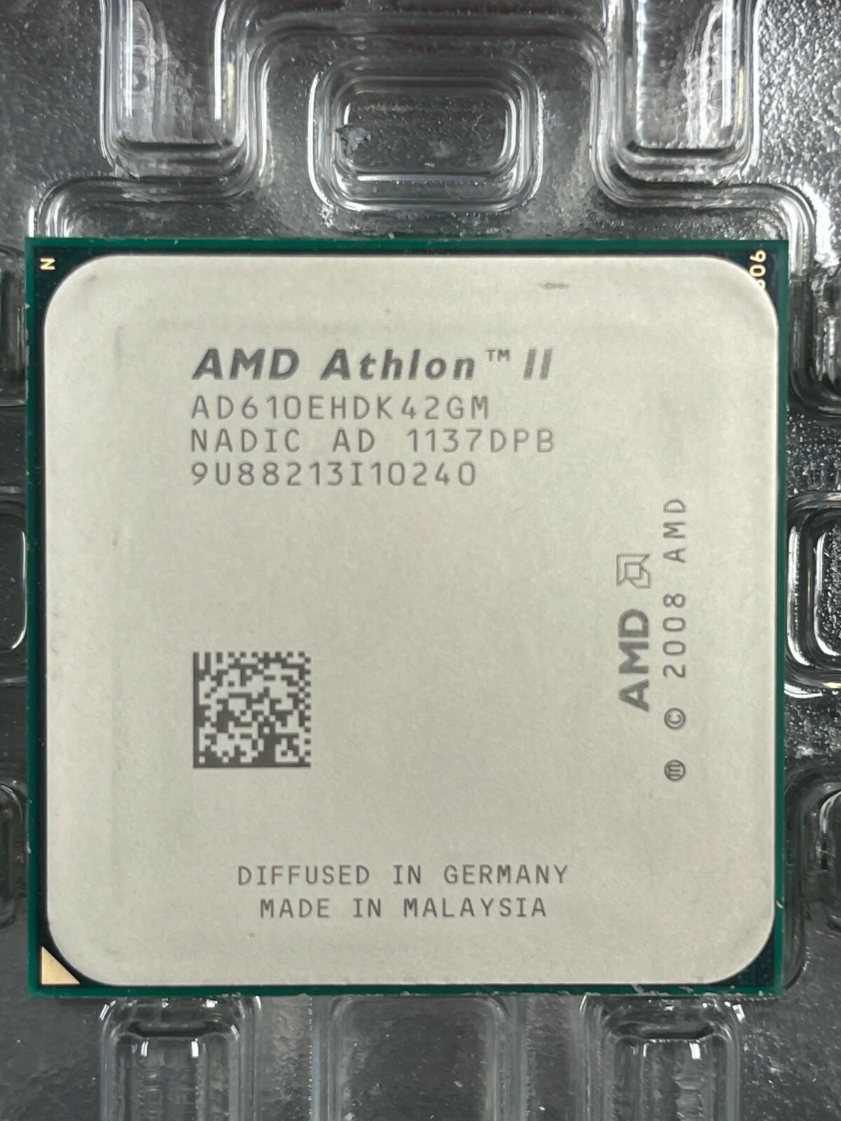 AMD Vintage Athlon II X4 610e CPU AD610EHDK42GM 2.4GHz Quad Core Socket AM3 RARE AMD Vintage Athlon II X4 610e CPU AD610EHDK42GM 2.4GHz Quad Core Socket AM3 RARE