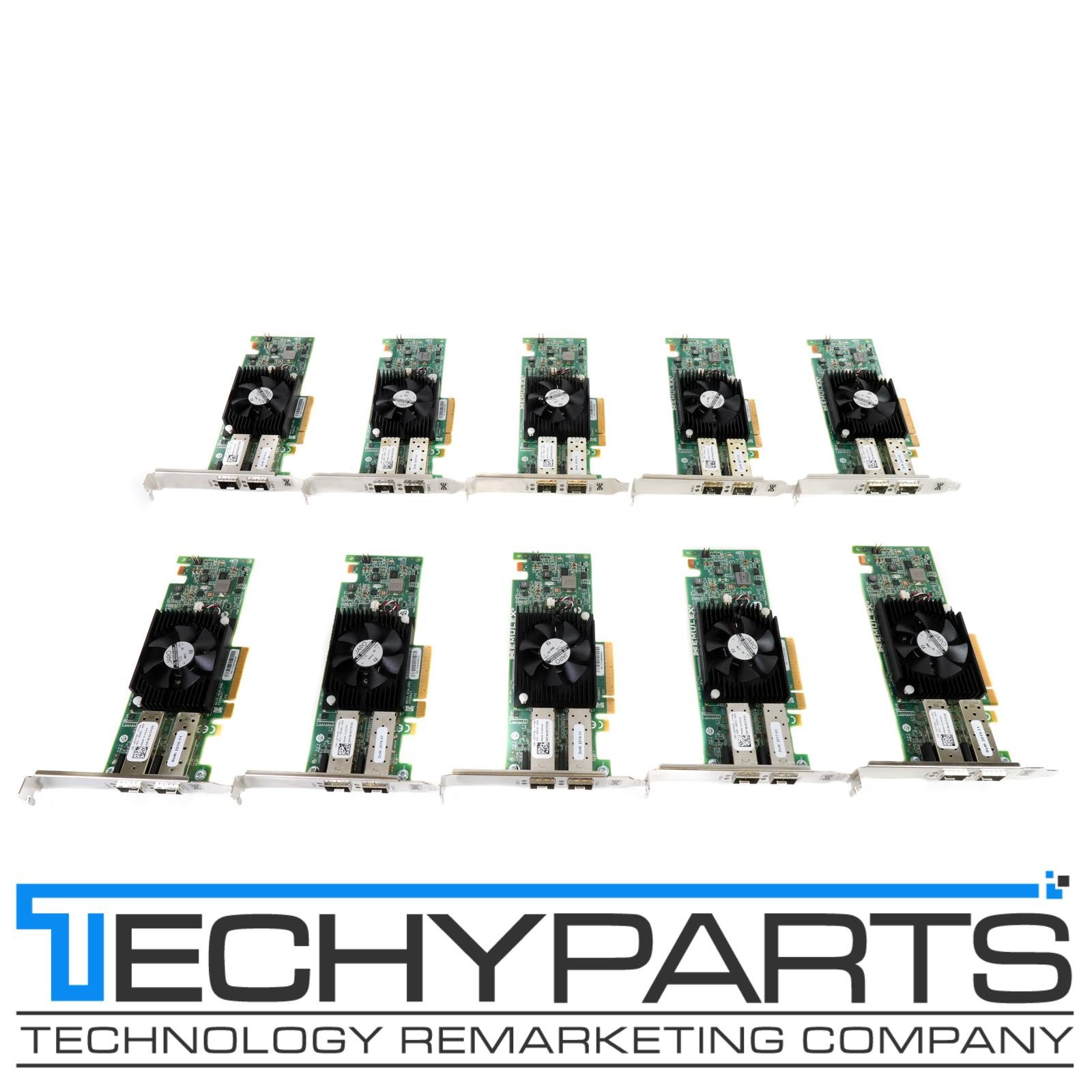 Lot 10x Dell CTP20 Emulex OneConnect OCe14102-U1-D 2P 10GbE SFP+ PCIe 3.0 x8 CNA Lot 10x Dell CTP20 Emulex OneConnect OCe14102-U1-D 2P 10GbE SFP+ PCIe 3.0 x8 CNA