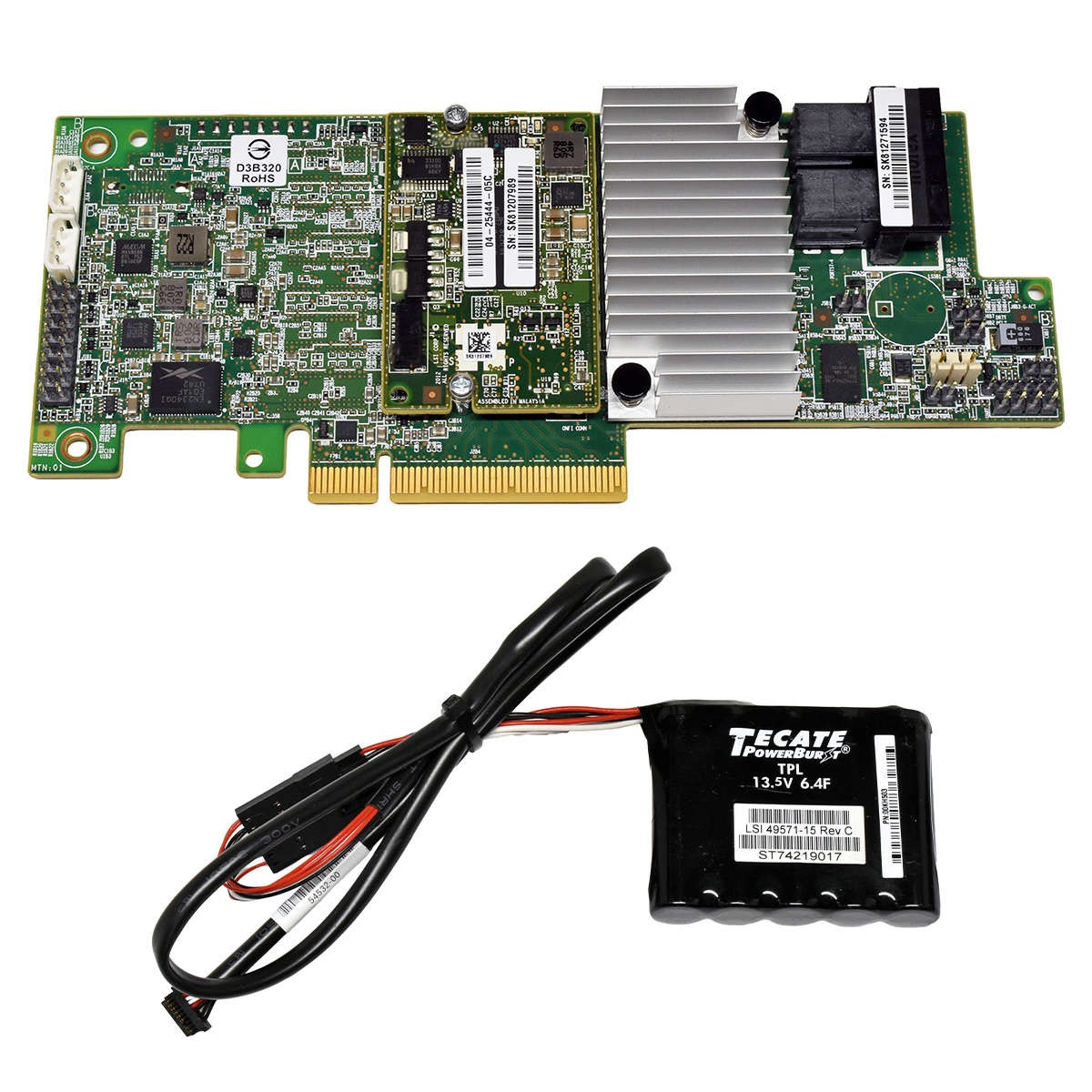 Lenovo LSI MR SAS 9361-8i 00KH502 8-Port 12G RAID Controller +Cache +BBU