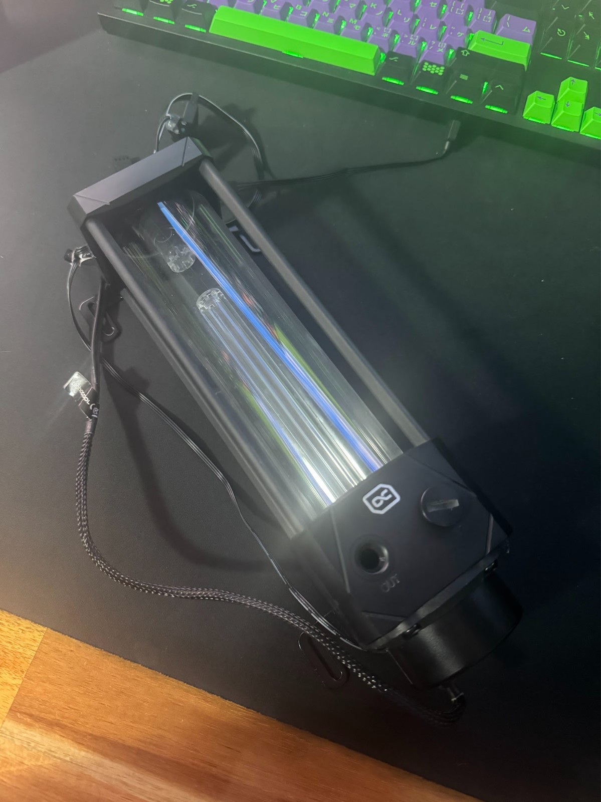 Alphacool Eisbecher Aurora D5 250mm aRGB Reservoir Black PC Water Cooling Alphacool Eisbecher Aurora D5 250mm aRGB Reservoir Black PC Water Cooling