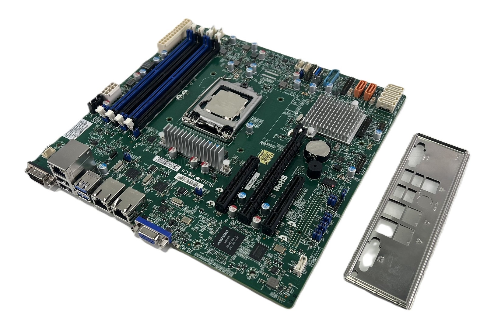 Supermicro X11SSL-F MicroATX Server Motherboard W/ E3-1240 + IO Shield (AN) Supermicro X11SSL-F MicroATX Server Motherboard W/ E3-1240 + IO Shield (AN)