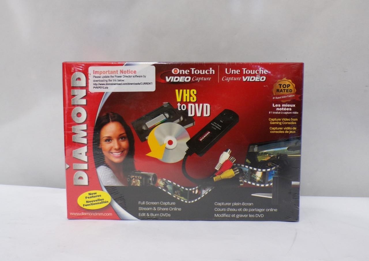 *New* Diamond Multimedia VC500 One Touch Video Capture VHS to DVD (B4960) *New* Diamond Multimedia VC500 One Touch Video Capture VHS to DVD (B4960)