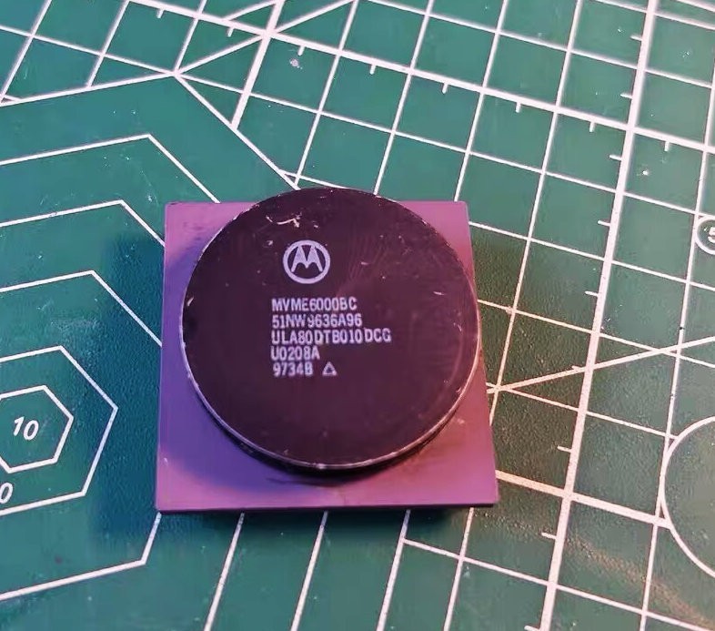 Motorola MVME6000BC gold plated cpu high collectors value Motorola MVME6000BC gold plated cpu high collectors value