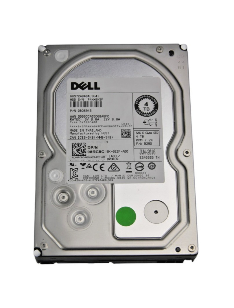 Dell Enterprise 4TB 7.2K SAS 6Gb/s 3.5\