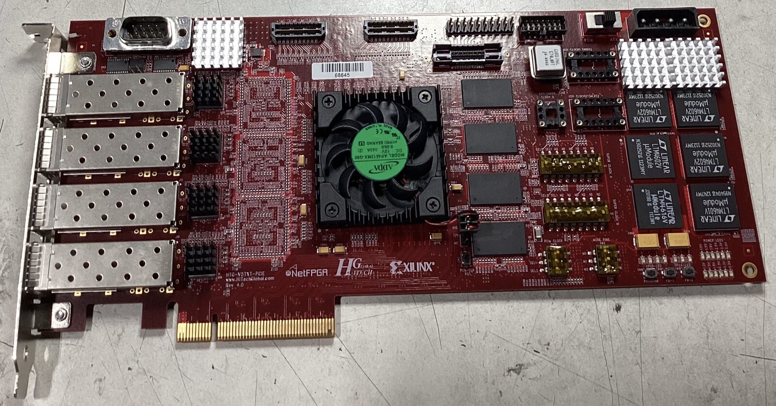 HiTech GLOBAL HTG-V5TXT-PCIE Xilinx Virtex w/ ADDA APA4512MX-G90