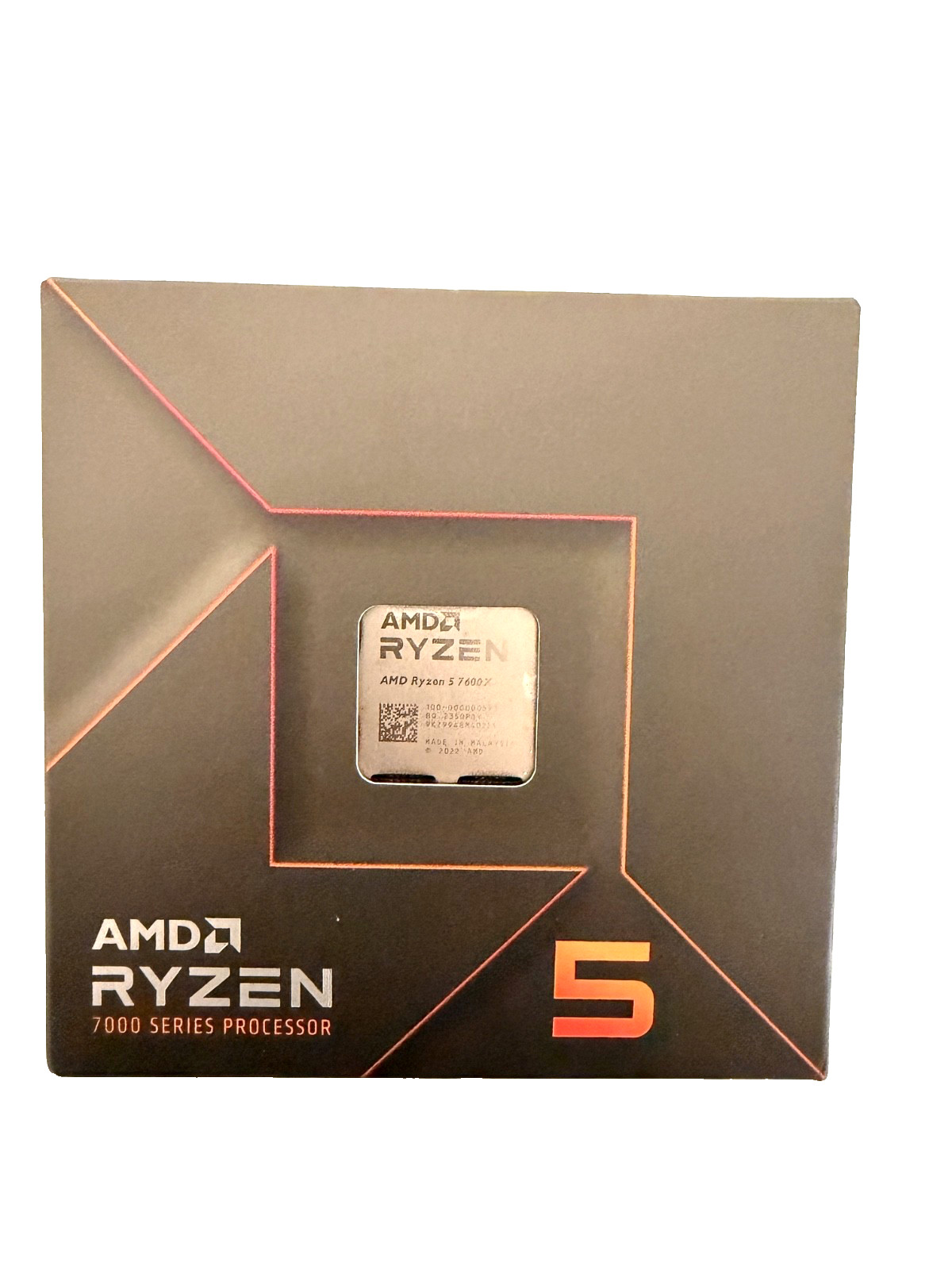AMD Ryzen 5 7000 Series Desktop Processor CPU In Box Retail Packaging AMD Ryzen 5 7000 Series Desktop Processor CPU In Box Retail Packaging