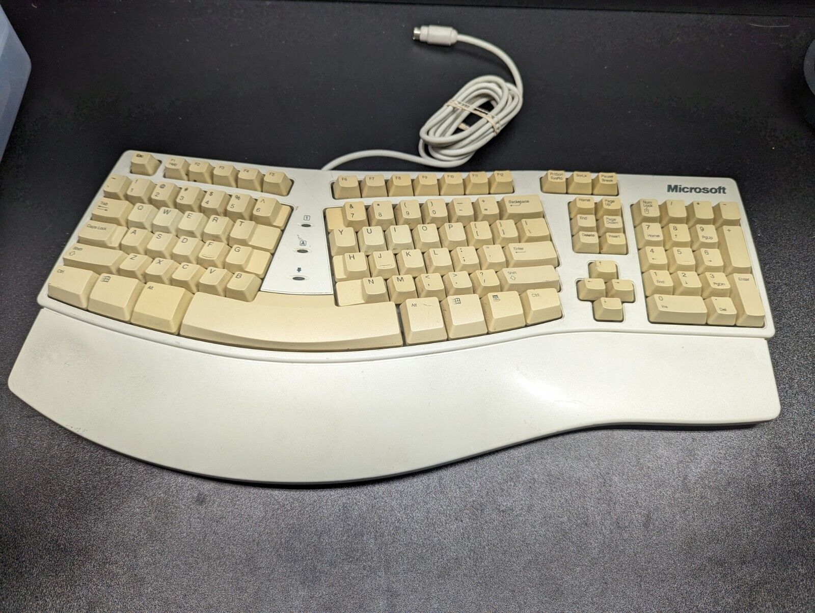 Vintage Microsoft Natural Keyboard Elite Ergonomic Split PS/2