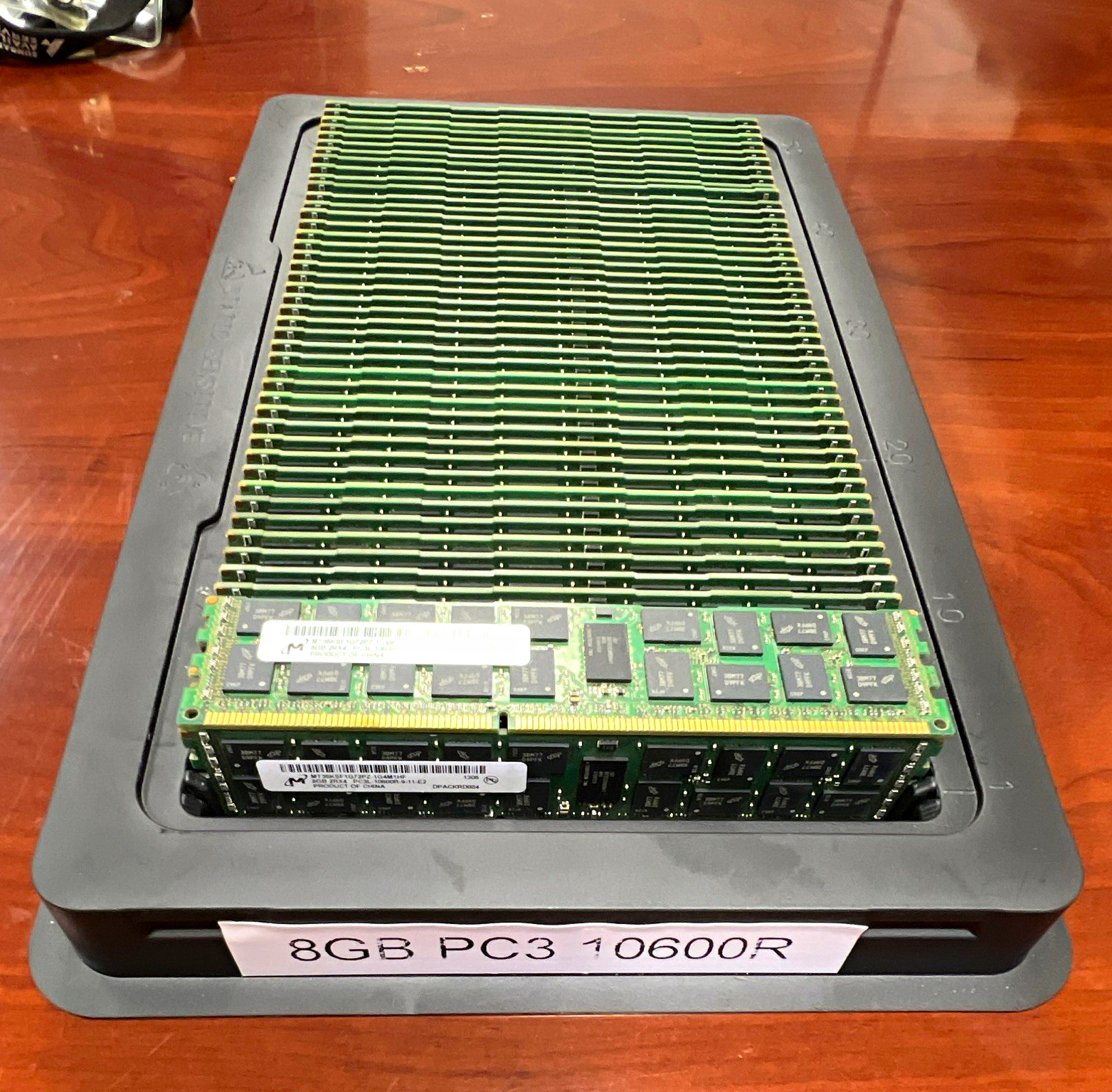 (Lot of 50) Micron 8GB 2Rx4 DDR3 PC3L-10600R 240-Pin ECC Reg (Lot of 50) Micron 8GB 2Rx4 DDR3 PC3L-10600R 240-Pin ECC Reg