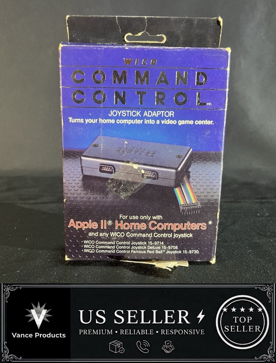 WICO Computer Command Apple II Analog Joystick Adaptor NOS 72-4525
