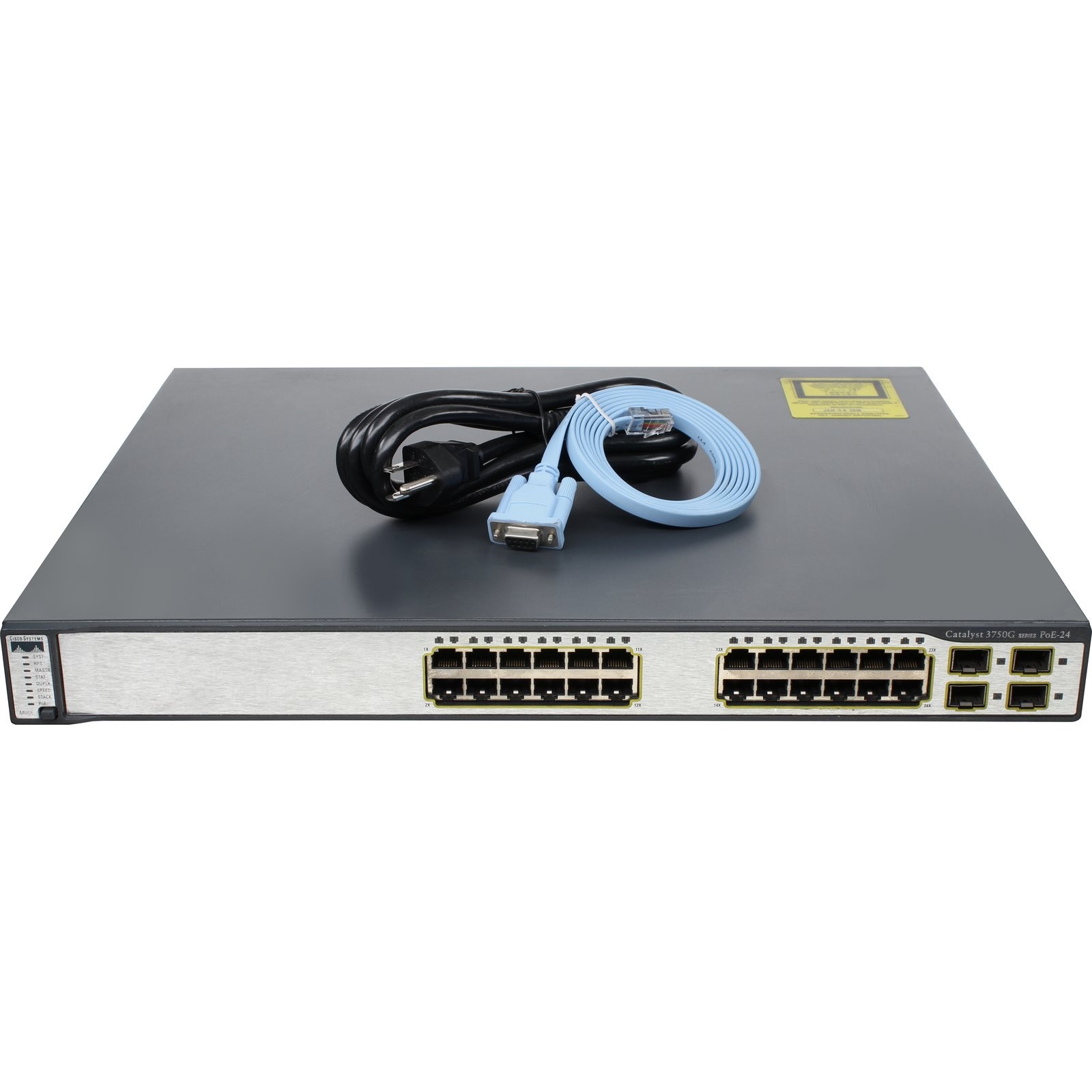 Cisco Catalyst WS-C3750G-24PS-S 24P 1GbE 370W PoE 4P SFP Switch