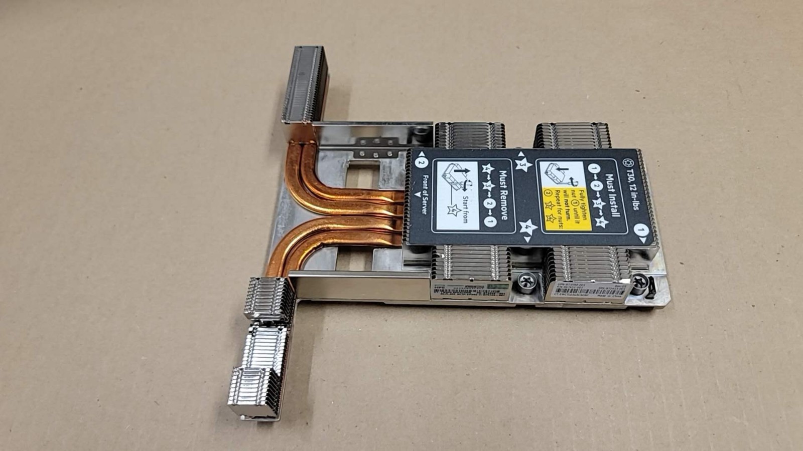 HPE 872453-001 ProLiant DL360 Gen10 CPU Heatsink 873590-001 873591-001 W/Bracket HPE 872453-001 ProLiant DL360 Gen10 CPU Heatsink 873590-001 873591-001 W/Bracket