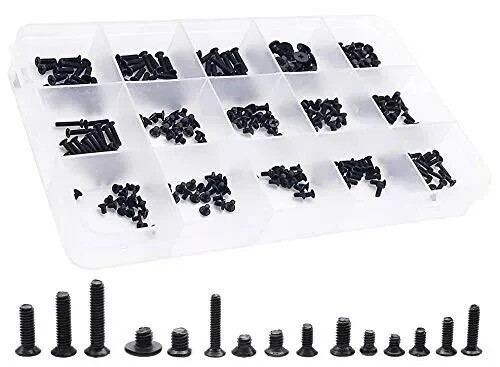 300Pcs Laptop Notebook Screw Kit Black Replacement Screws for HP Dell Lenovo 300Pcs Laptop Notebook Screw Kit Black Replacement Screws for HP Dell Lenovo