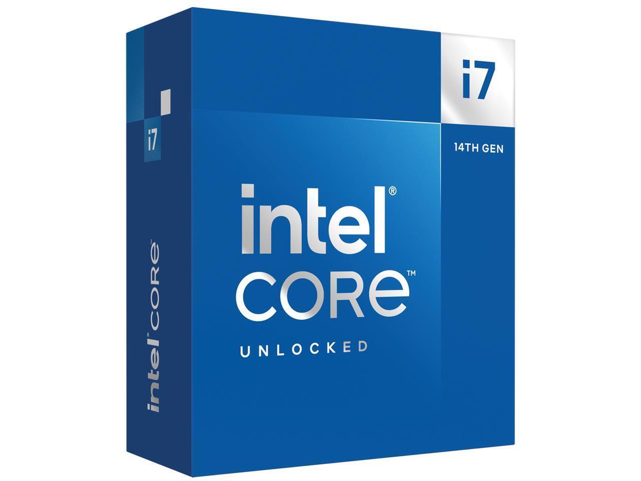 Intel Core i7-14700K - 14th Gen 20-Core (8P+12E) LGA 1700 125W CPU Processor