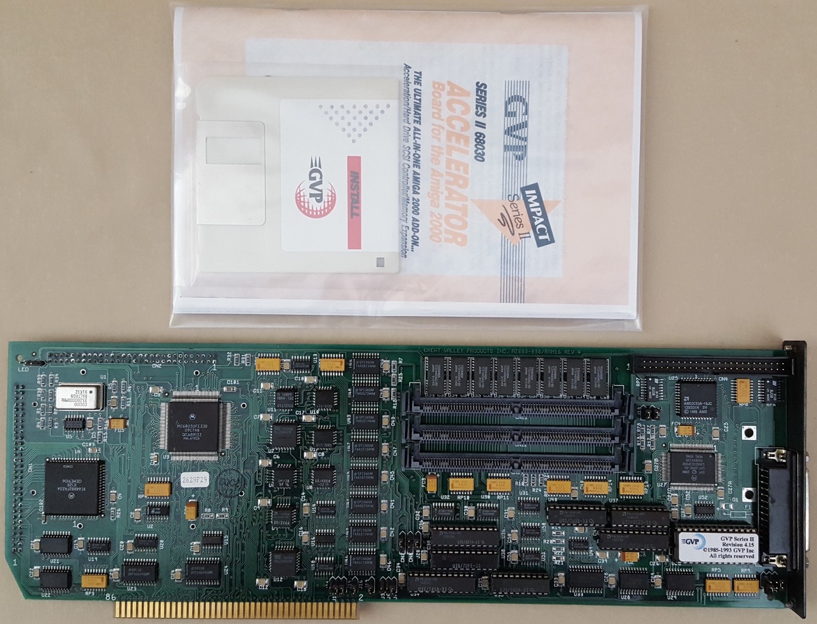 GVP GForce 68030@33mhz 4MB Accelerator for Amiga 2000 2000HD 2500 Video Toaster GVP GForce 68030@33mhz 4MB Accelerator for Amiga 2000 2000HD 2500 Video Toaster