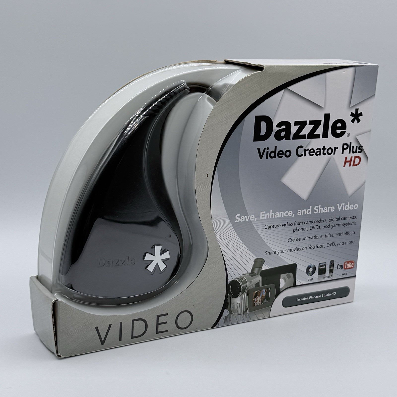Dazzle Video Creator Plus HD DVC-107 USB Video Capture Device New Dazzle Video Creator Plus HD DVC-107 USB Video Capture Device New