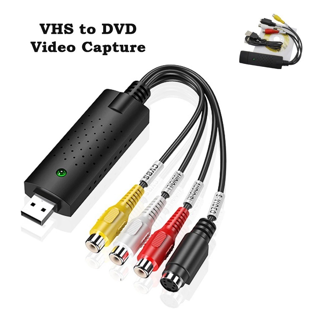 USB 2.0 Audio Video VHS to DVD VCR PC HDD Converter Adapter Digital Capture Card USB 2.0 Audio Video VHS to DVD VCR PC HDD Converter Adapter Digital Capture Card