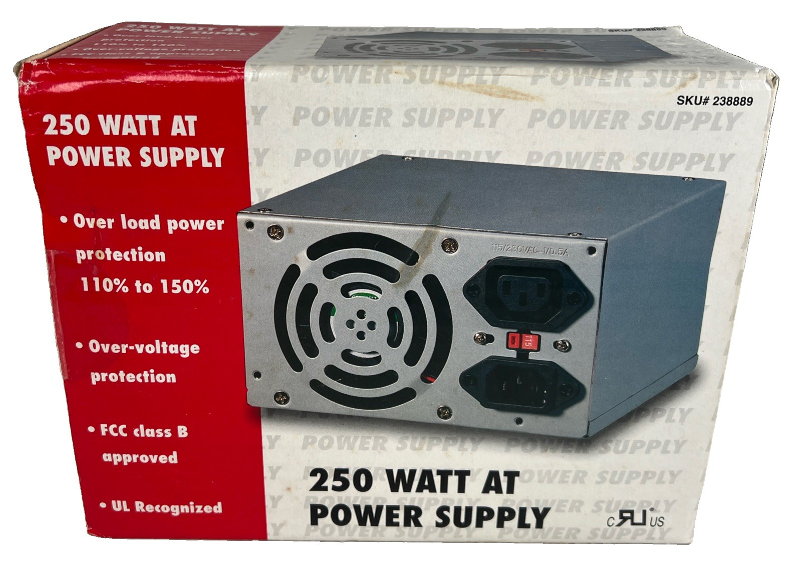 VTG CompUSA 250-watt AT Computer Power Supply 1999 #238889 New-OS VTG CompUSA 250-watt AT Computer Power Supply 1999 #238889 New-OS