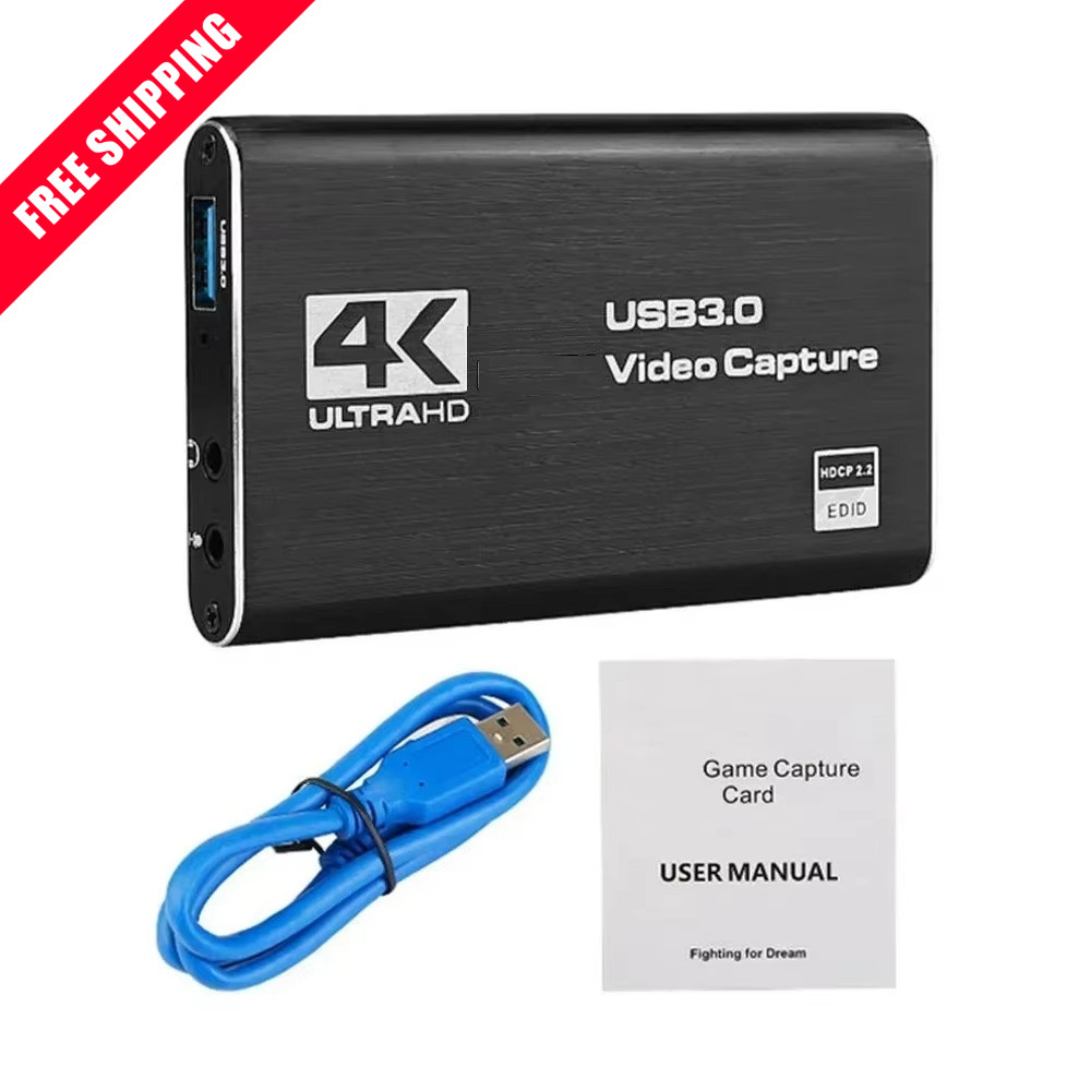 4K Audio Video Capture Card USB 3.0 HDMI Video Capture Device Full HD Recording 4K Audio Video Capture Card USB 3.0 HDMI Video Capture Device Full HD Recording